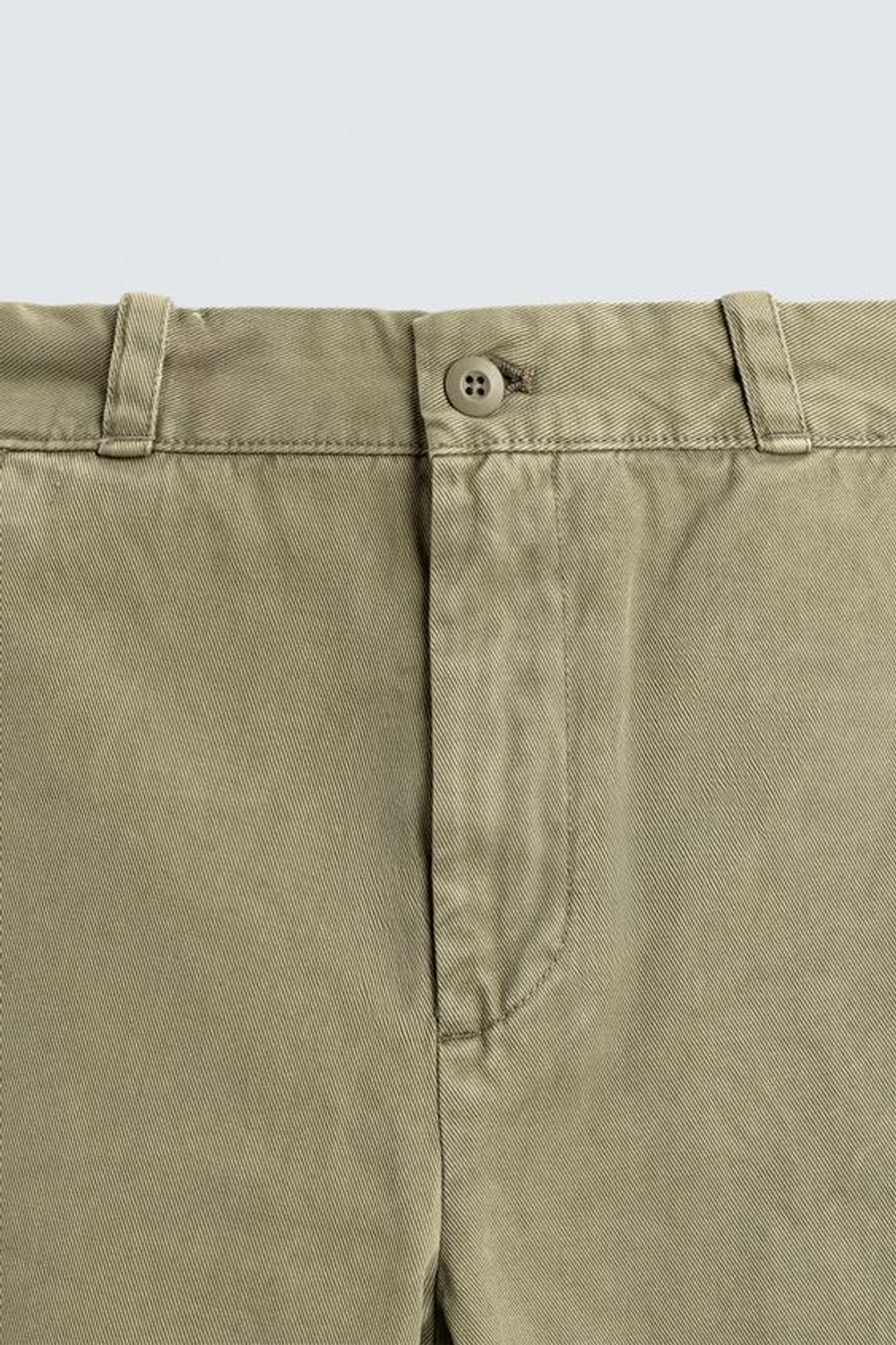 ZARA БРЮКИ ЧИНОСЫ ШИРОКОГО КРОЯ, ЗЕЛЕНЫЙ/СЕРЫЙ