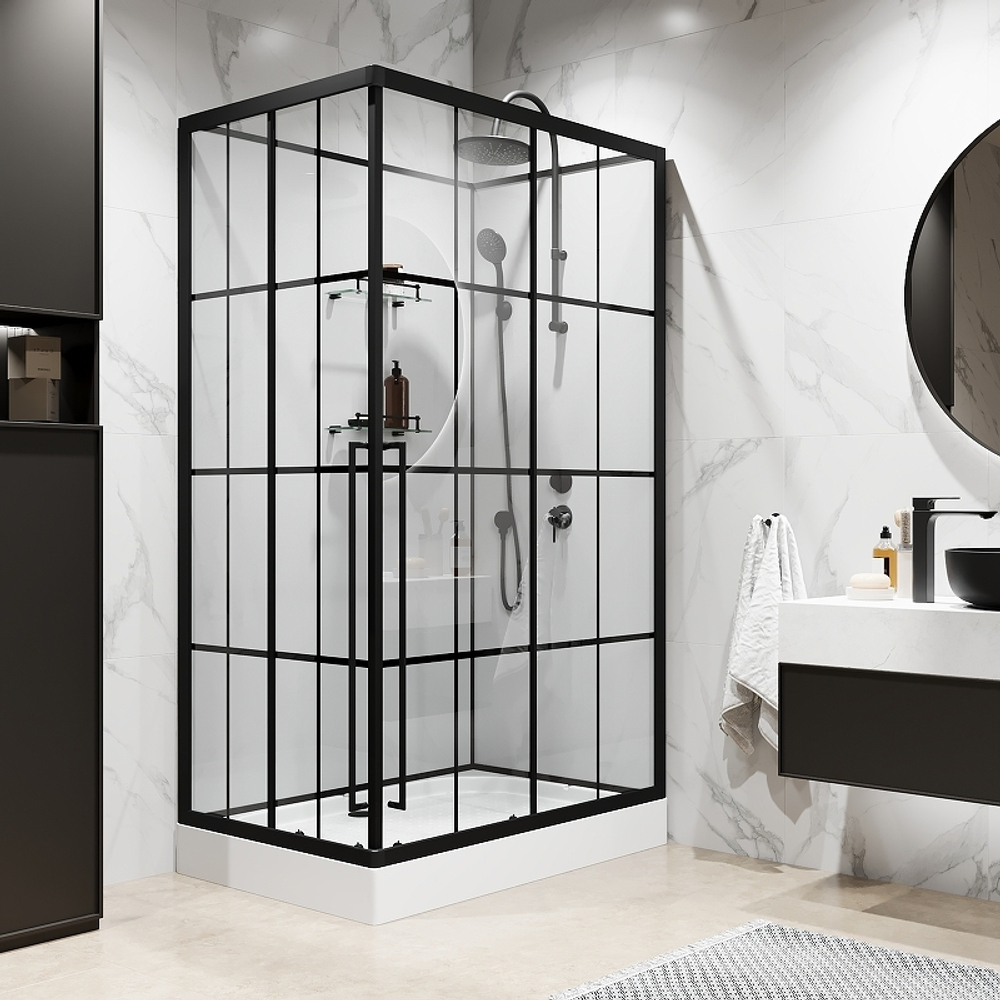 Душевая кабина Niagara Standart 120x80 R ST120/80/15QR/KL/BKT без гидромассажа