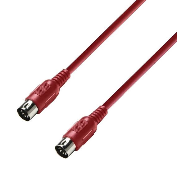 Adam Hall K3MIDI0075RED - mIDI-кабель, 0.75 м, красный