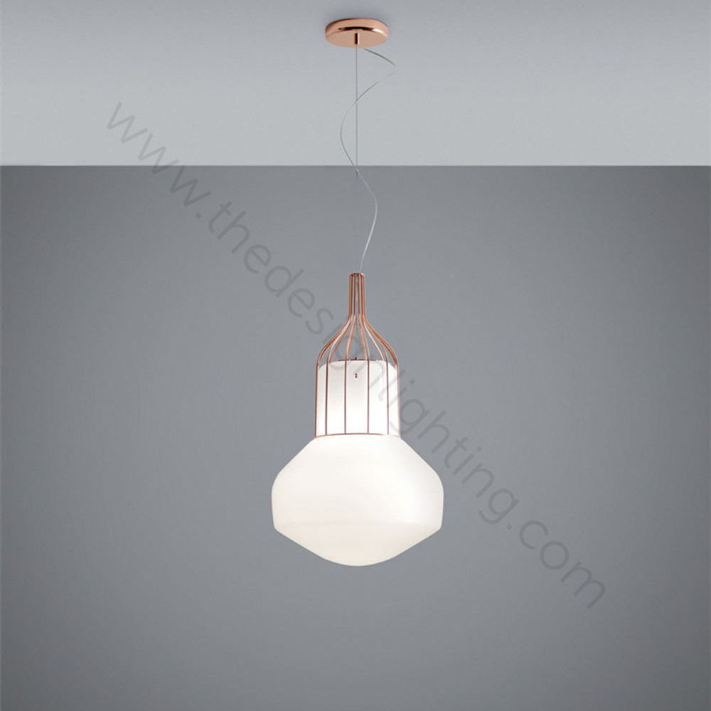 Pendant design lamp  AEROSTAT by Fabbian (Bronze)
