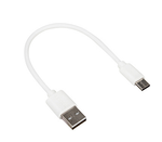 Кабель USB "WALKER" C055, (0,2 метра), Type-C, в пакете, белый