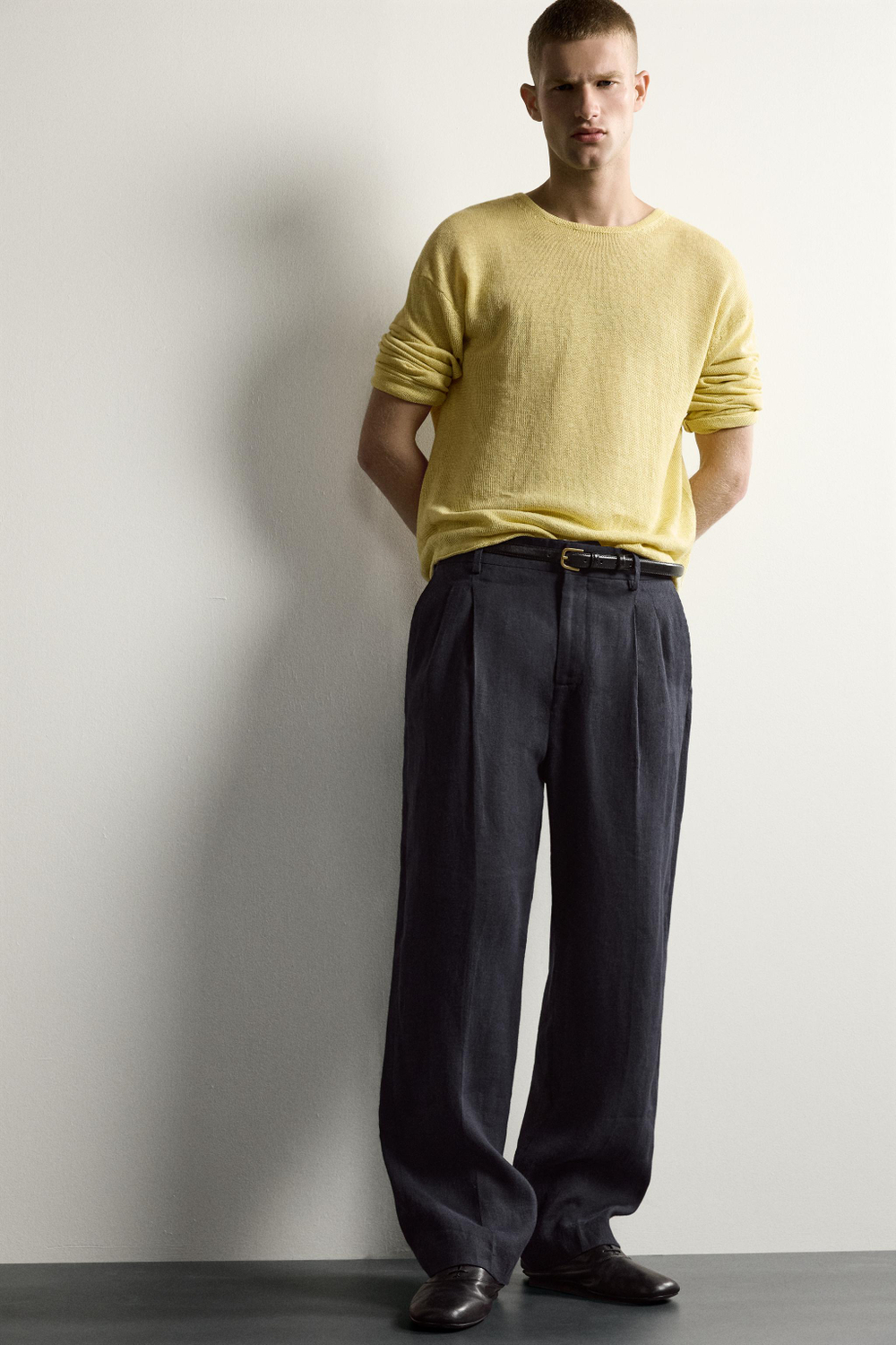СВИТЕР RELAXED FIT ИЗ 100% КОНОПЛИ — ZARA