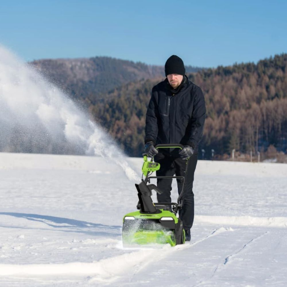 Снегоуборщик аккумуляторный бесщеточный Greenworks GD40STX2, 40V, 51 см, с 1хАКБ 5 Ач и ЗУ, 2603407UG