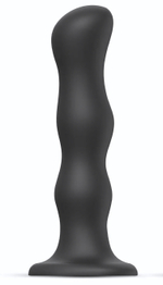 Черная насадка Strap-On-Me Dildo Geisha Balls size M (Цвет: черный)