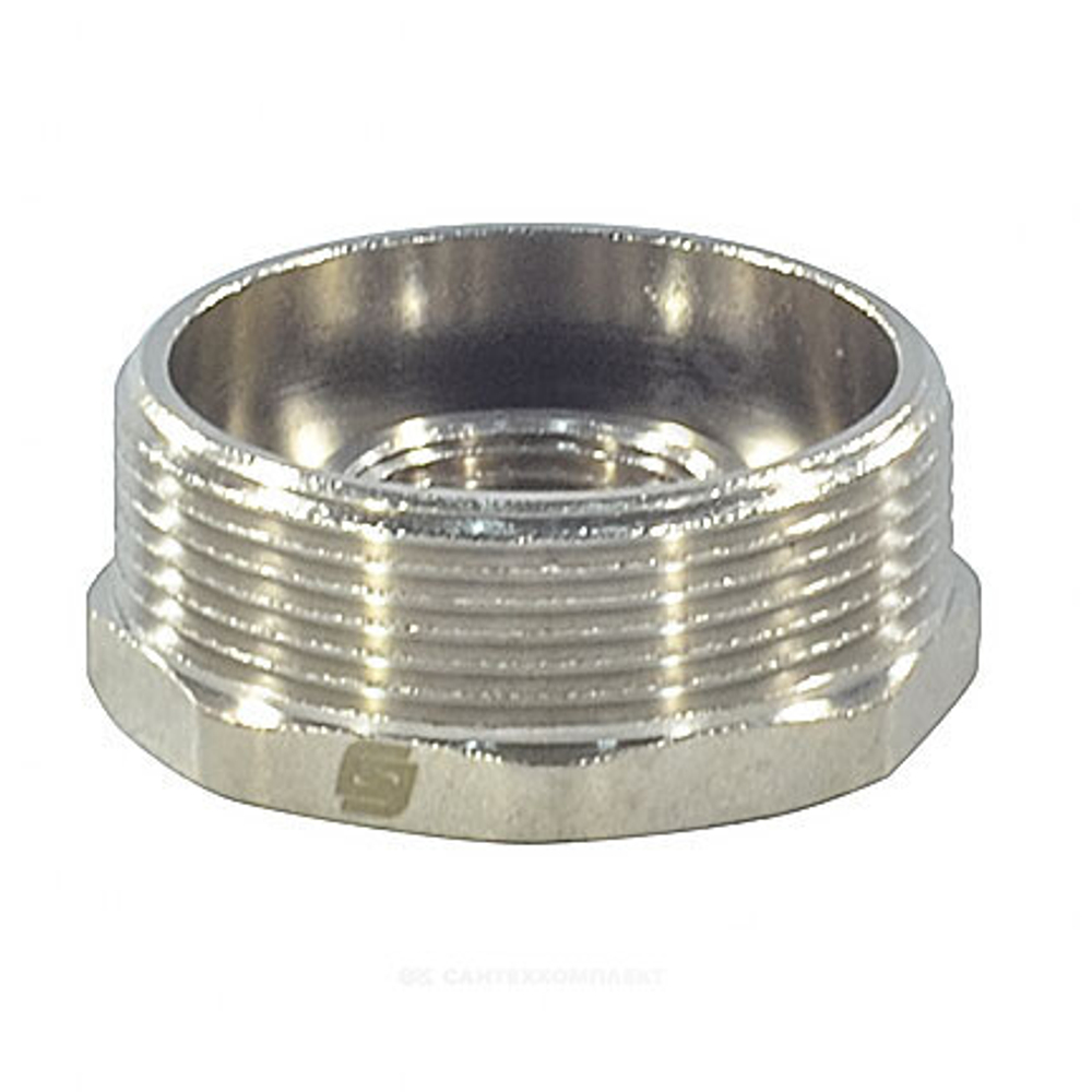 Футорка латунь никель Ду 40х32 (1 1/2"х1 1/4") НР/ВР SantechSystems