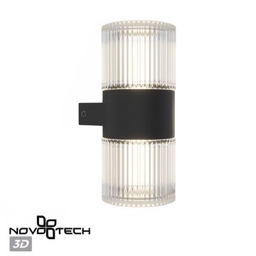Уличный настенный светодиодный светильник 14W 4000К 359292 чёрный Estima Novotech