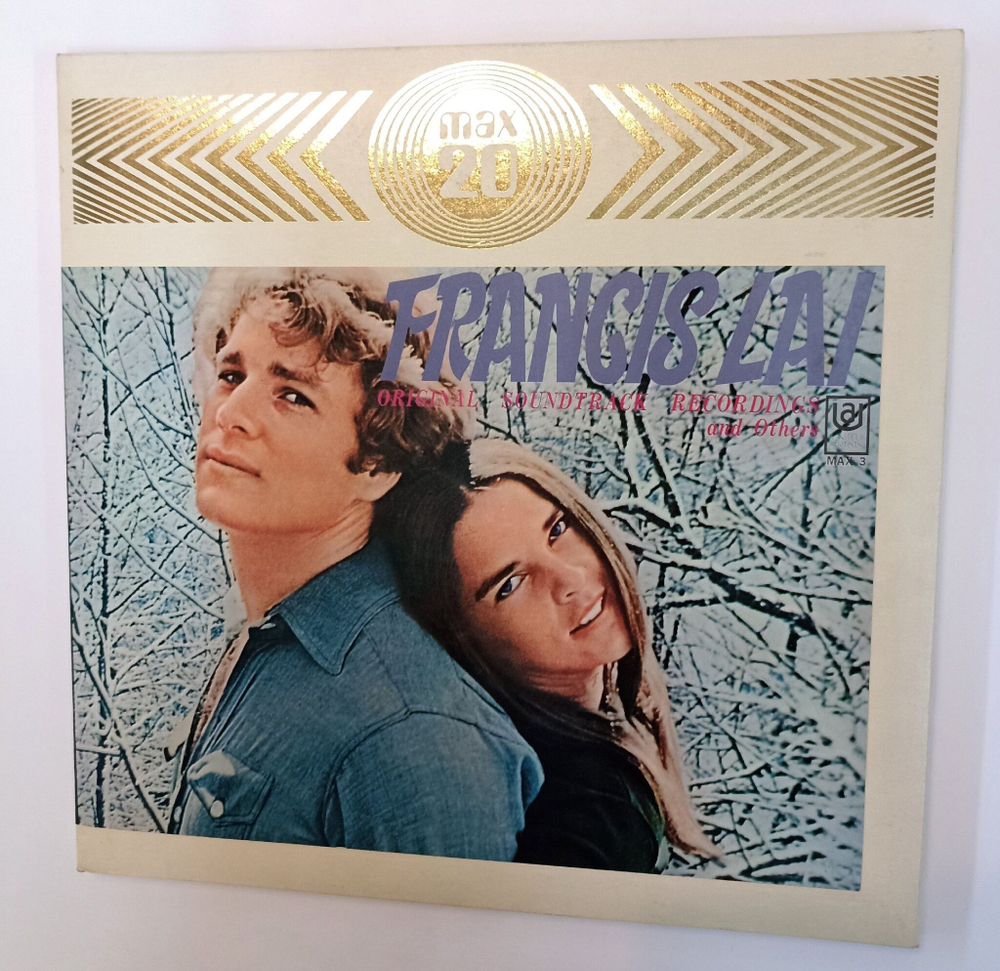 Винтажная виниловая пластинка LP Francis Lai Max 20 (Japan 1971)