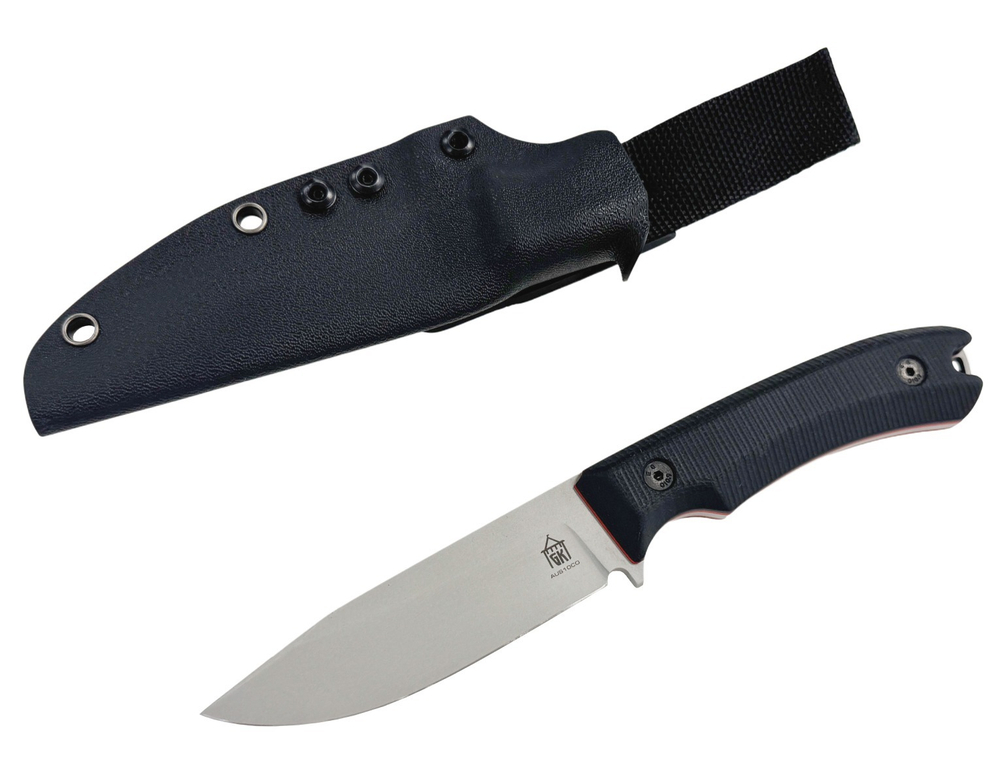 Нож туристический Леший Град Горький, сталь AUS-10Co, рукоять Black G10
