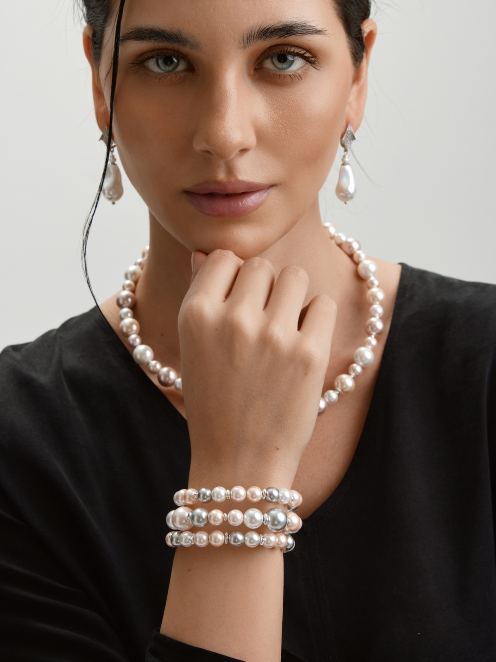 91003752 Серьги Selena Pearls