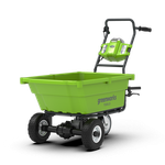 Аккумуляторная самоходная садовая тележка Greenwork G40GCK6, 7400007UH, 40v, 106 л, АКБ 8 А·ч и ЗУ