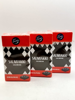 Конфеты Fazer "Salmiakki Оriginаl" c соленой лакрицей 120 г (3 шт. по 40 г) (из Финляндии)