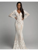 шикарное белое макси платье с пайетками + plus size