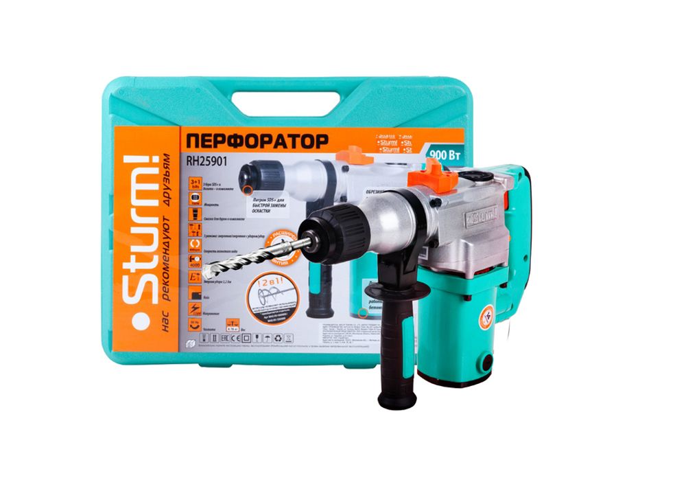 Перфоратор SDS Plus Sturm! RH25901 Перфоратор SDS Plus Sturm! RH25901