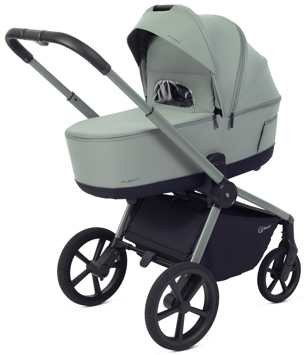 Детская коляска Rant Flex Therm Soft 3 в 1 с автокреслом Cruise Grey Forest Green
