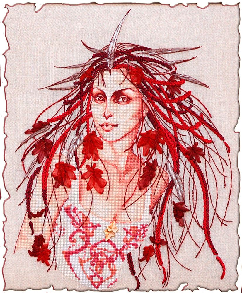 Набор для вышивания нитками Nimue, Nimuë Sépia (Нимуе Сепия), 26х35 см