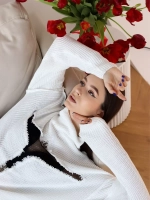 Свитер сетка оверсайз