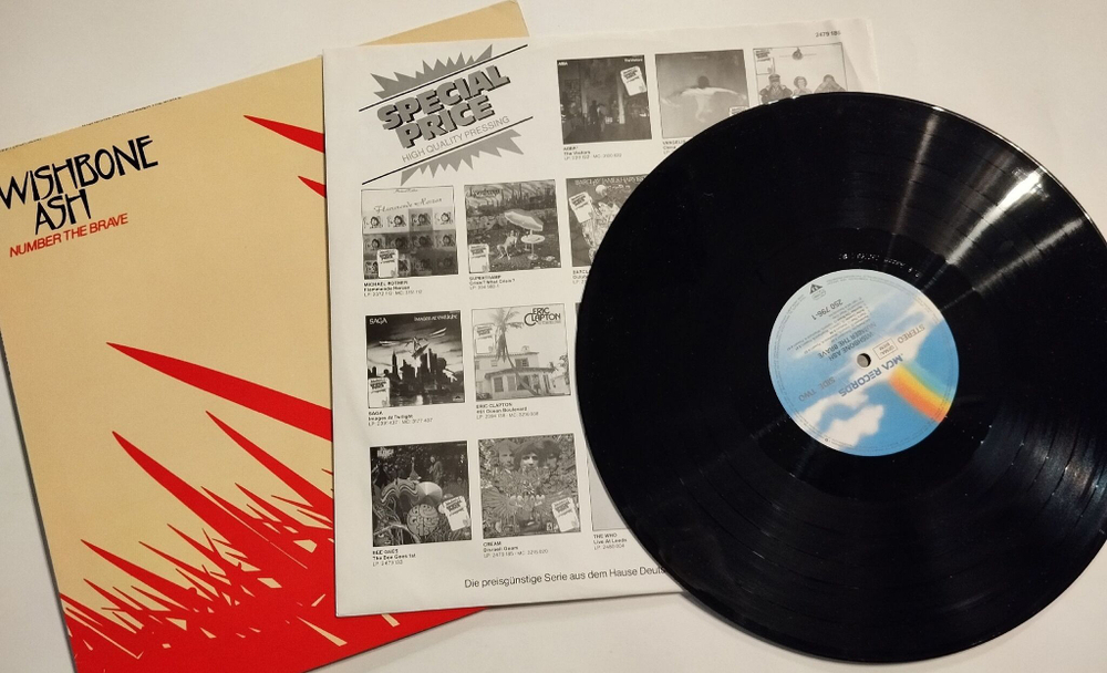 Винтажная виниловая пластинка LP Wishbone Ash Number The Brave (Germany 1984)