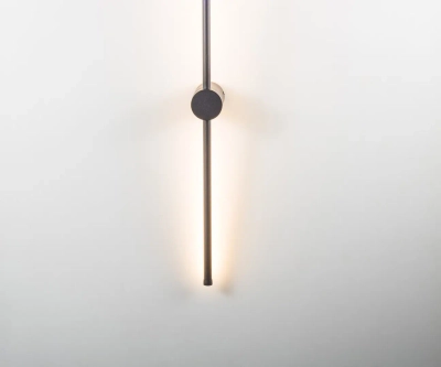 08423-100,19(3000K) Бра Локи черный h100 w10,5*6 Led 20W (3000K)
