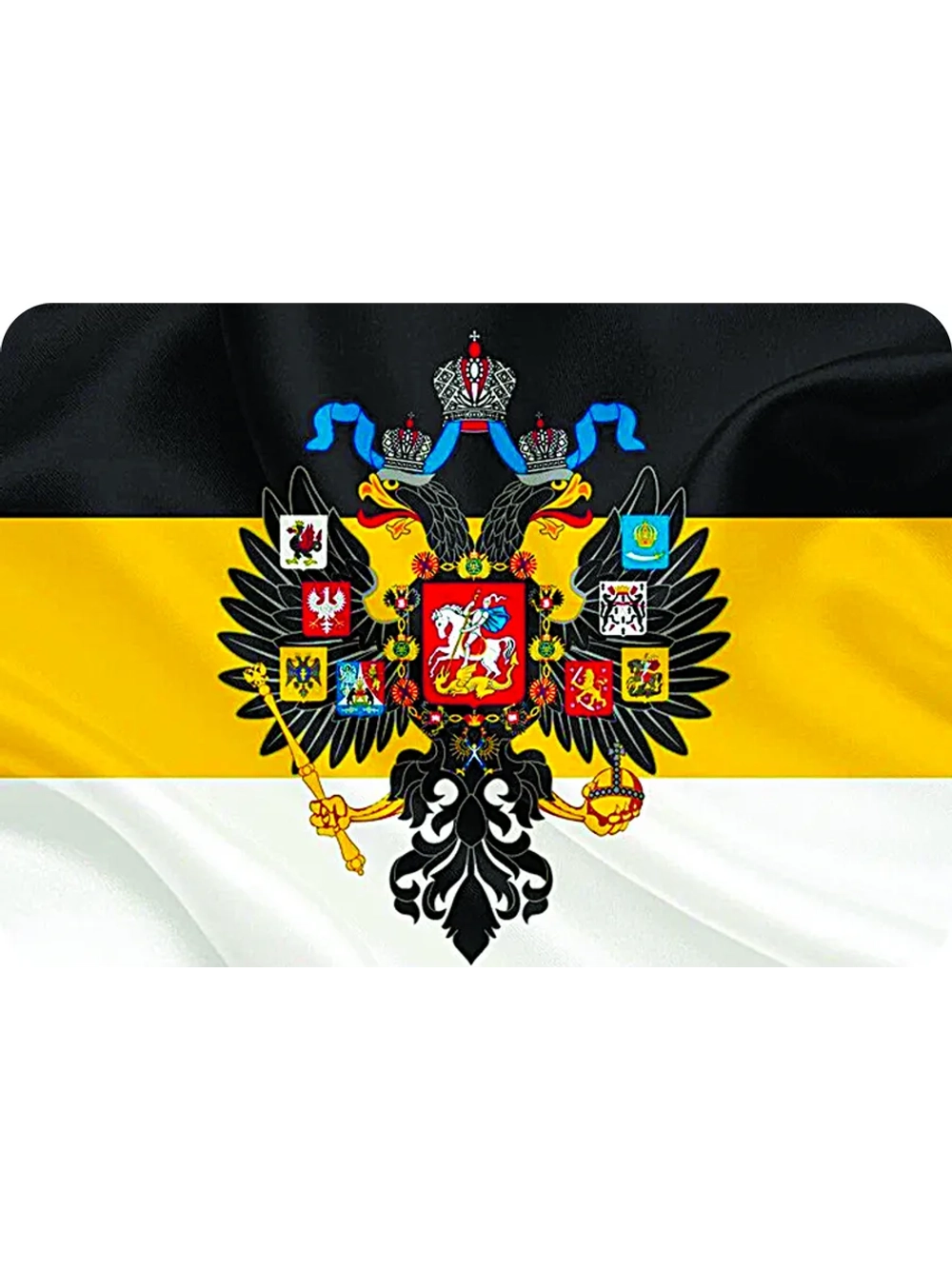Термонаклейка Флаг и герб Имперский для переноса на одежду