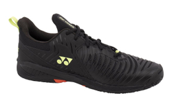 Мужские кроссовки теннисные Yonex Power Cushion Sonicage 3 - black/lime