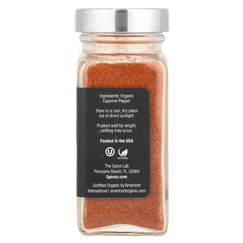 The Spice Lab, органический кайенский перец, 48 г (1,7 унции)