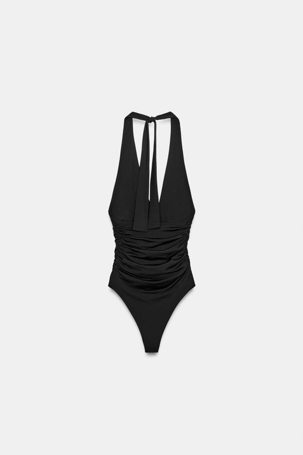 БОДИ ИЗ ПОЛИАМИДНОЙ ТКАНИ - ZARA