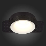 ST218.458.01 Св-к встр. Черный GU10 1*50W IP20 D85xH30 165-265V Без ламп