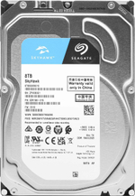 Внутренний HDD 3.5" Seagate Skyhawk ST8000VX010, 8Тб, SATA3, Bulk, Чтение:180мб/с, Запись:180мб/с, 7200об/мин, Буфер:256Мб