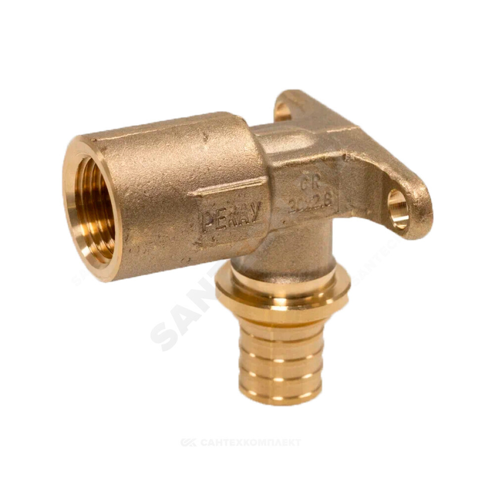 Водорозетка для PE-X труб аксиальная бронза Дн 20х1/2" ВР RX+ Рехау 14563633001