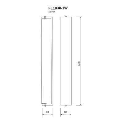 Бра Relaxatio FL1038-1W, LED