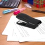Степлер №24/6, 26/6 BRAUBERG "SX-39", до 25 листов, черный