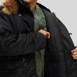 Парка Alpha Industries N-3B Regular Fit Black (Черная)