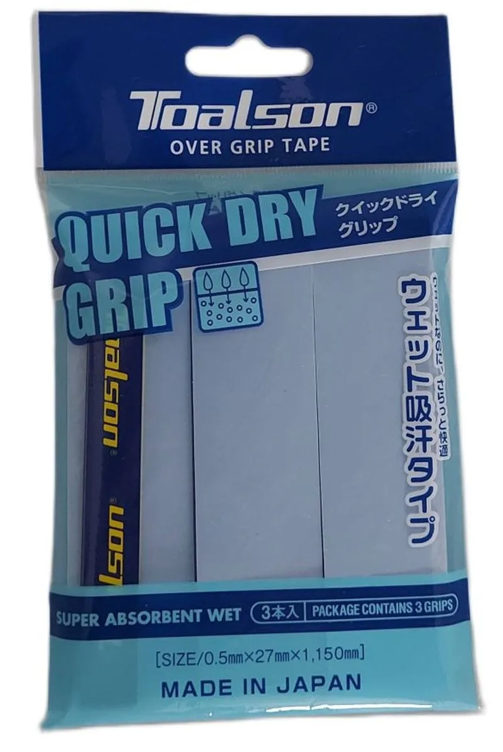 Теннисные намотки Toalson Quick Dry Over Grip 3P - blue