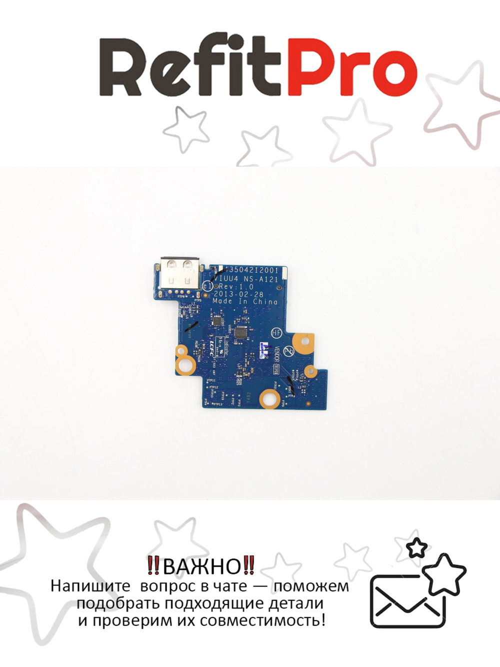 Внутренняя плата USB, Card reader (sub board) для ноутбка Lenovo Yoga11S (90003051), оригинал