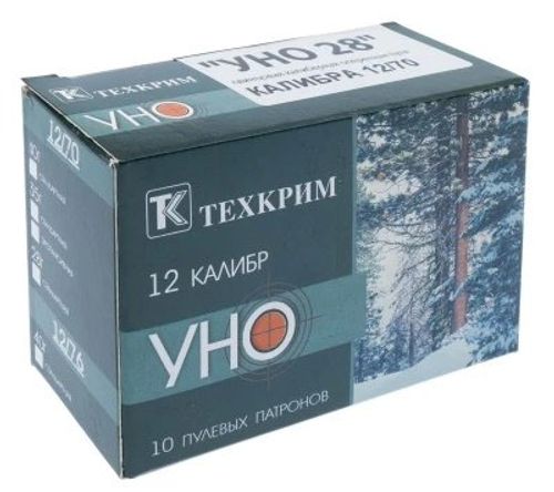 Патрон Техкрим 12/70 пулевой с пулей УНО-28 (28,5г) (10/240)