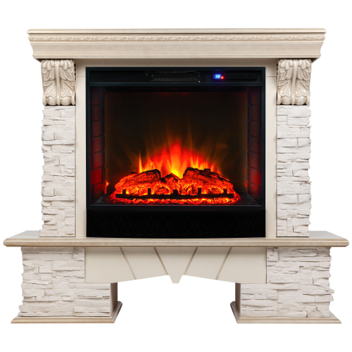 Каминокомплект Real Flame Rockland Lux 25/25,5 WT с очагом Sparta 25,5