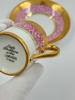 Кофейная пара розовая Legle, Limoges