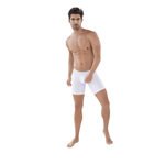 Белые удлиненные трусы-боксеры Classic Match Long Boxer (Размер: S) (Цвет: белый)