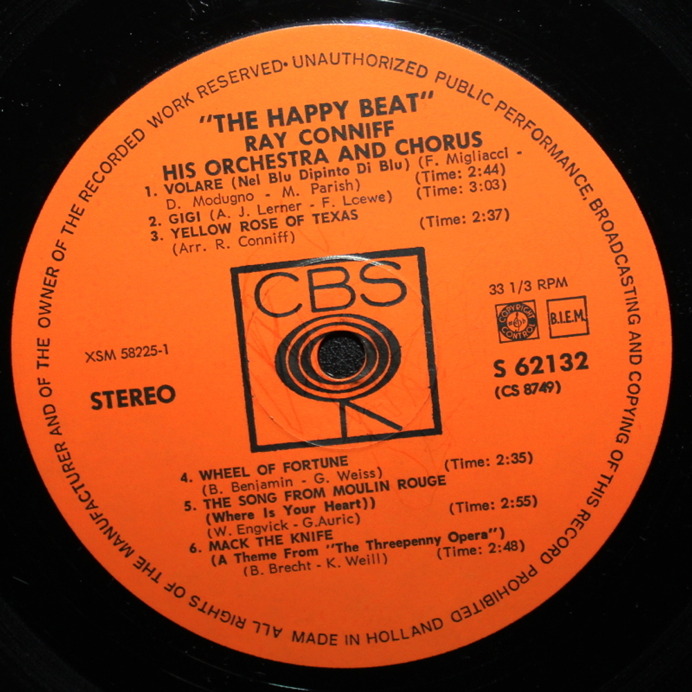 Ray Conniff And His Orchestra And Chorus / The Happy Beat (LP)
