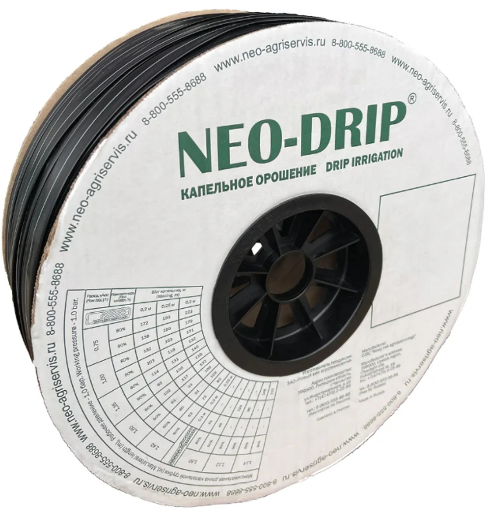 Капельная лента эмиттерная NEO DRIP 0,6х30см-1000м (Липецк)