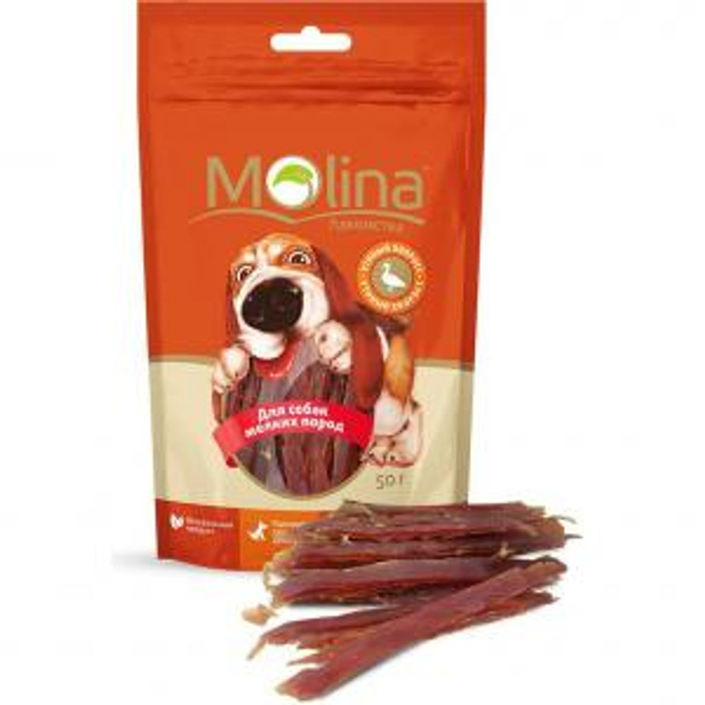 MOLINA Лакомства для собак мелких пород Утиный хворост, 0,05 кг