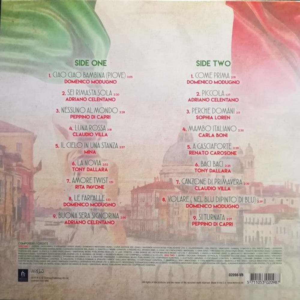 Various — Ciao Italia - Great Songs Of Italy (LP)
