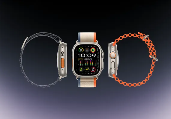 Часы Apple Watch Ultra 2 GPS + Cellular 49 мм, титановый корпус, ремешок Alpine Синего цвета,размер M