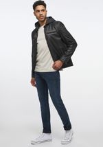 Куртка men's straight biker jacket with det. jersey hood MU-M23-77-1000