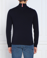 свитер zip mock Tommy Hilfiger - темно-синий(MW0MW28049)