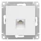 Розетка компьютерная RJ45 кат. Systeme Electric AtlasDesign Лотос ATN001386