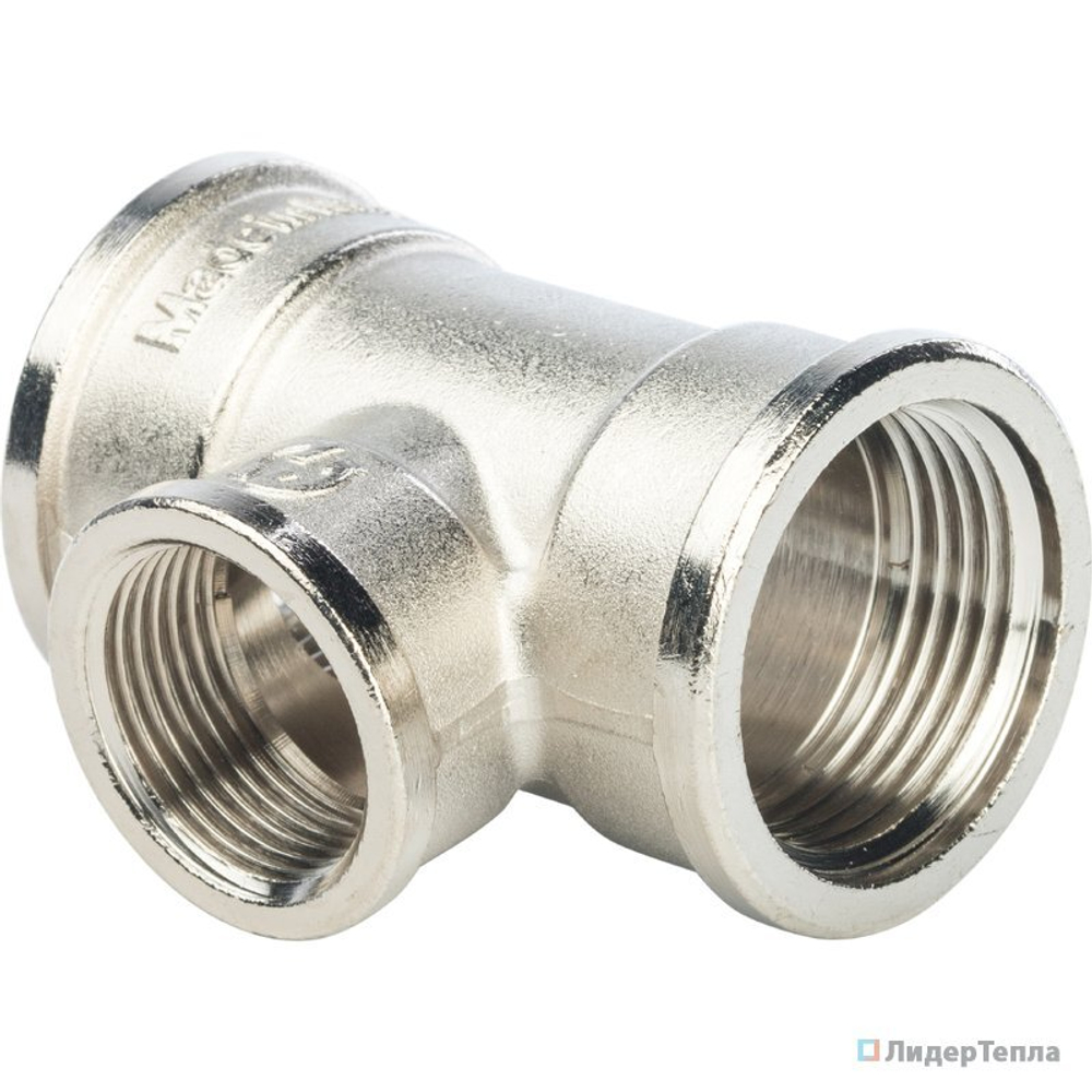 Тройник перех.резьбовой 1"*1/2*1"НИКЕЛЬ   48623