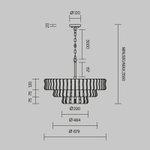Подвесная люстра Maytoni Болдер MOD538PL-09MG