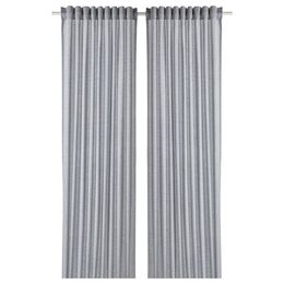 Комплект штор IKEA HANNALILL (ХАННАЛИЛЛ), Темно-серый, 145x250 см, 2 шт
