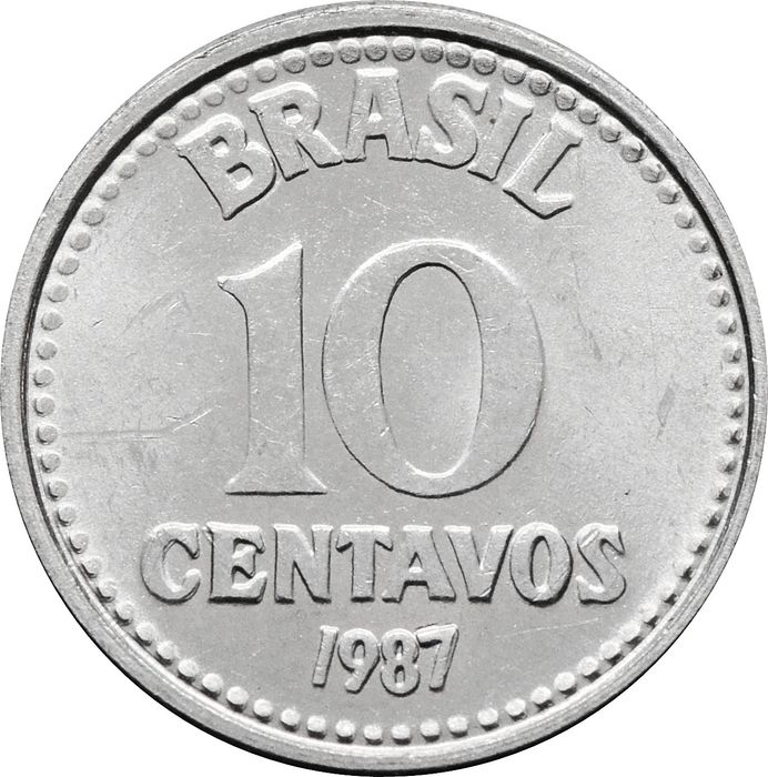 10 сентаво 1987 Бразилия